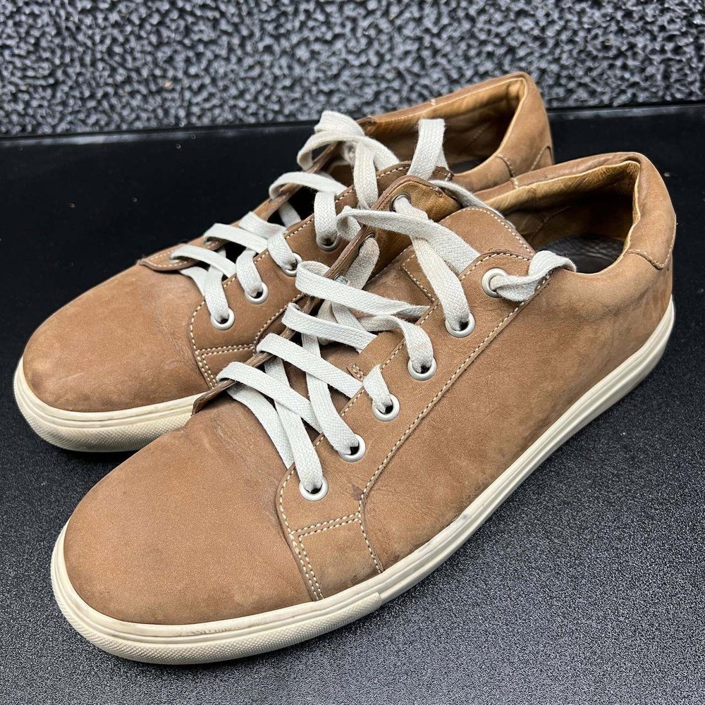 Peter Millar Crown Nubuck Sneakers Shoes Men 9.5M Brown Lace Up‎ MF19F05
